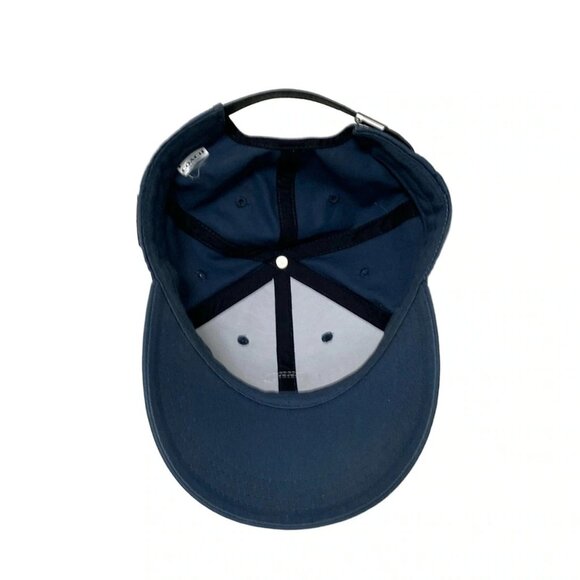 Auth COACH - Navy Black Cotton Leather Hat - Picture 3 of 11
